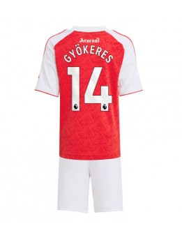 Billige Arsenal Viktor Gyokeres #14 Hjemmedraktsett Barn 2025-26 Kortermet (+ Korte bukser)